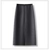Hot Diamond High-Waist Midi Skirt - Autumn/Winter 2025: Thick, Comfortable, Slimming, Slit, Straight, Hip-Hugging Women's Fashion