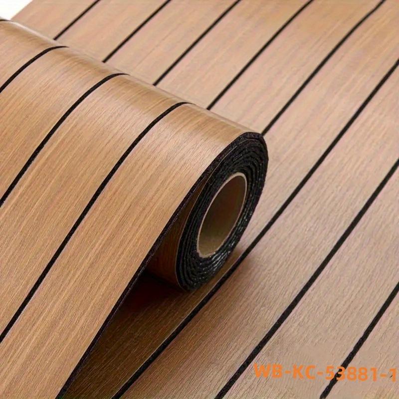 Self-Adhesive 3D Wood Grain Vinyl Wall Decals -Easy To Install For Ceiling-Home Decor For Living Room Bedroom Restaurant