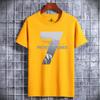 Men Short-sleeved T-shirt Cotton Summer  Round Neck Shirt Korean Version of Loose Bottoming Sports T-Shirt