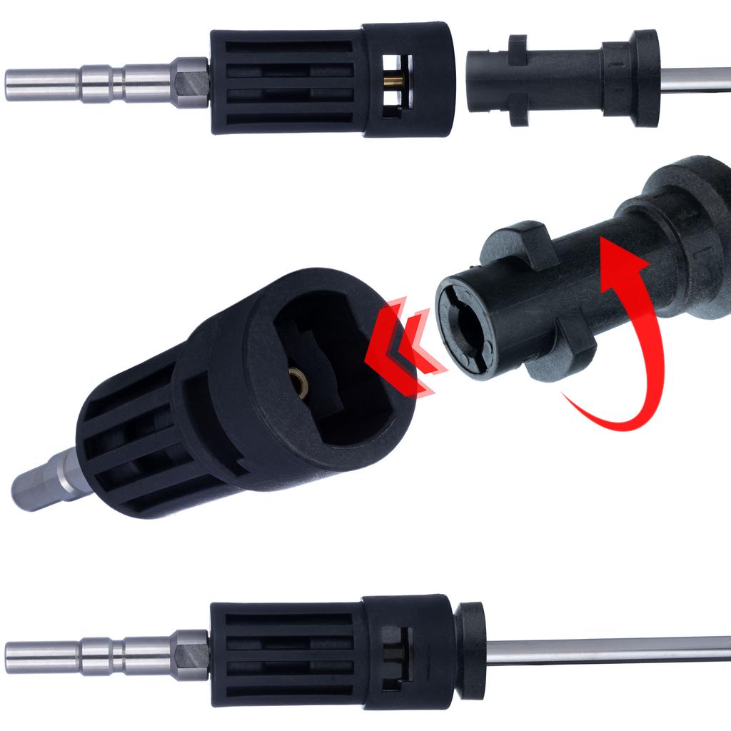 Adapter / Adaptor for Nilfisk QC / Kranzle D12 Pressure Washer To Kärcher K Bayonet