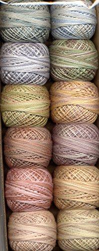 

Valdani Perle Cotton Embroidery Thread Size 8 Muddy Monet Collection