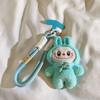 Blue Canvas Plush Toy Phone Case Hanging Rope Accessory Cartoon Backpack Key Pendant Chain