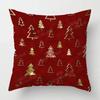 Christmas Series Throw Pillow Cover With Short Plush Print Living Room Sofa Decoration Cushion Cover Pillow Covers Decorative