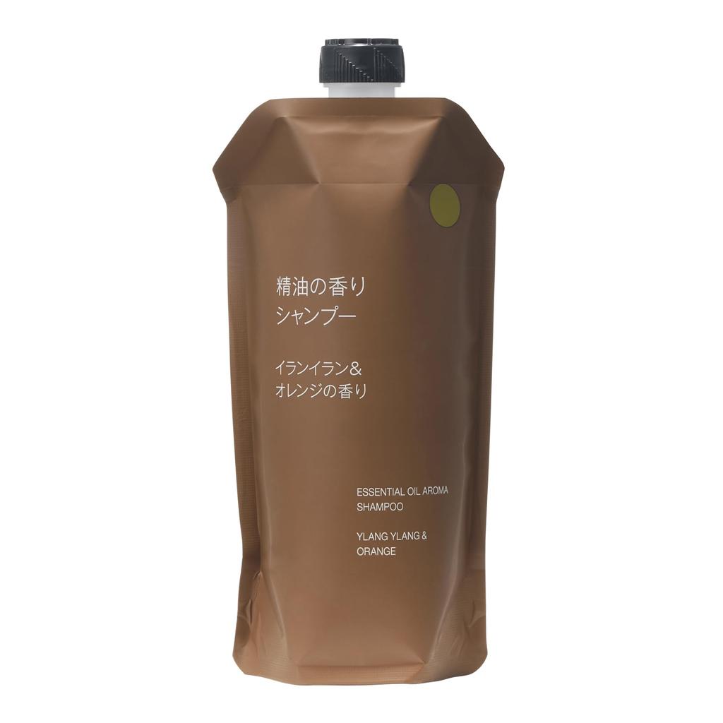 MUJI Huile Essentielle Parfumée Ylang Ylang Parfum Orange OAR36A4A Shampooing, & (Recharge), 340 ml,