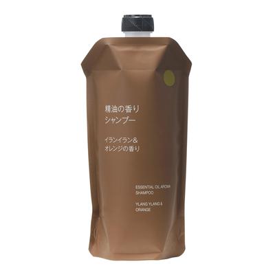 MUJI Essential Oil Scented Ylang Ylang Orange Scent OAR36A4A Shampoo, & (Refill), 340mL,