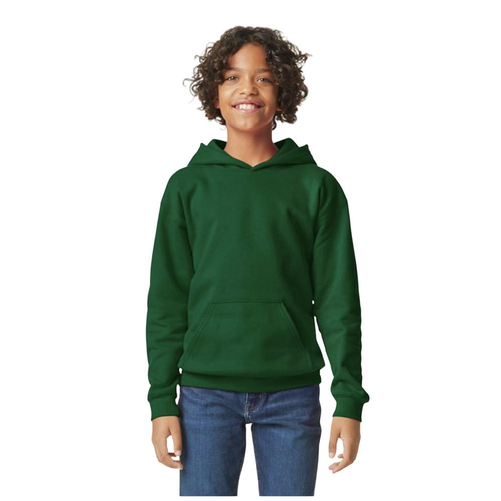Gildan Childrens/Kids Softstyle Plain Fleece Midweight Hoodie