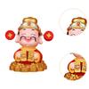 Chinese Resin Wealth Statue God of Fortune Figurine Feng Shui Sculpture Table Decoration for Interior and Home Ornaments