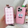 3D Cartoon Watermelon Expression Phone Case for iPhone 12/13/14 Pro Max