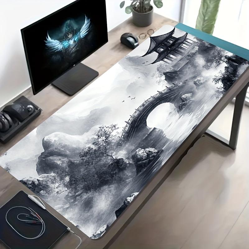 pc Multiple Sizes Arge Gaming Mouse Pad Desk Mat AntiS Ip NonS Ip Surface EasyC Ean Keyboard Mat Asian Andscape 900x400x2mm