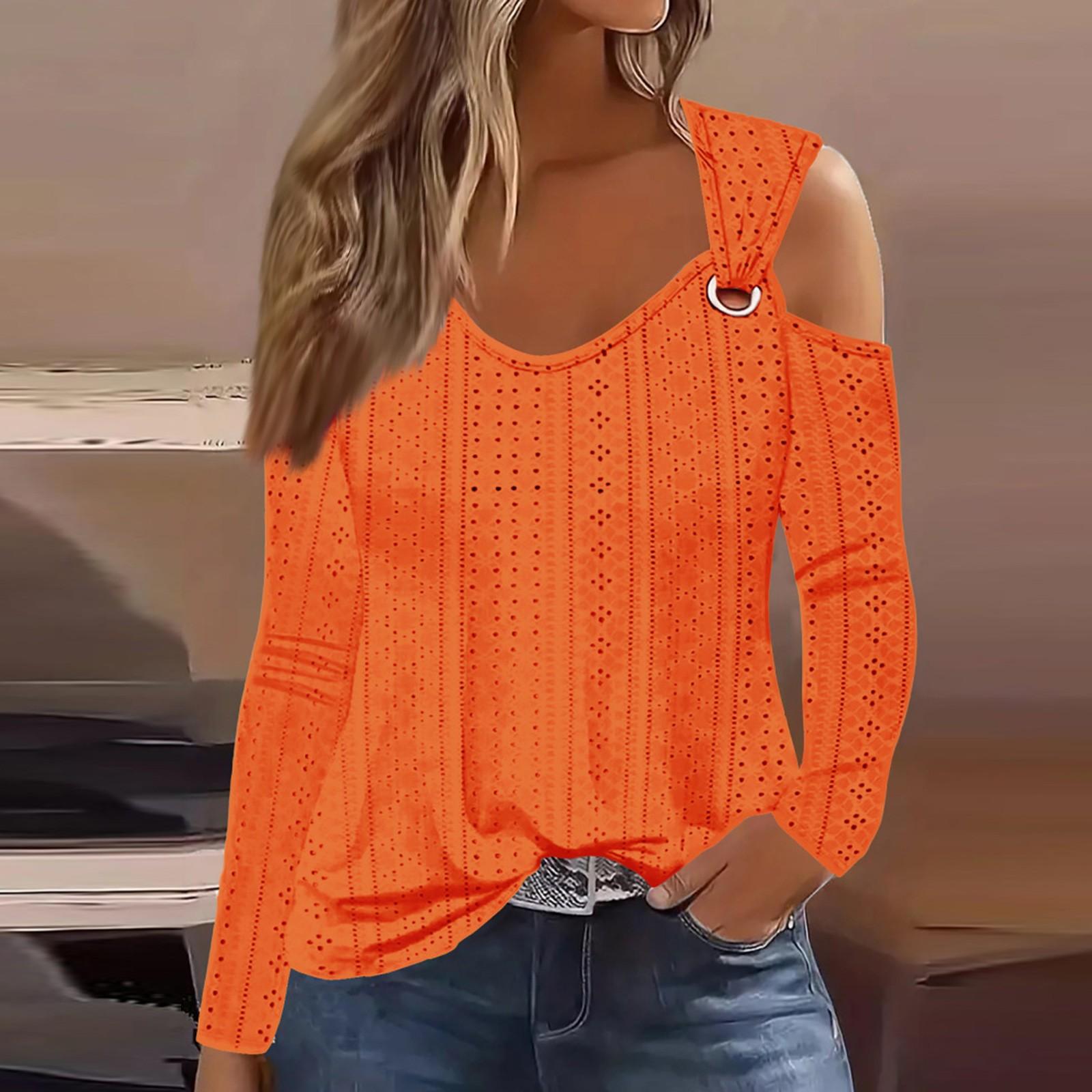 

Женская однотонная приталенная футболка с длинными рукавами и пряжкой XXL