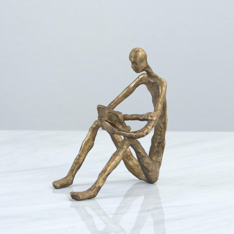 

Современный минималистский креативный металлический рисунок абстрактная скульптура украшения вилла отель домашний рабочий стол мягкие украшения украшения