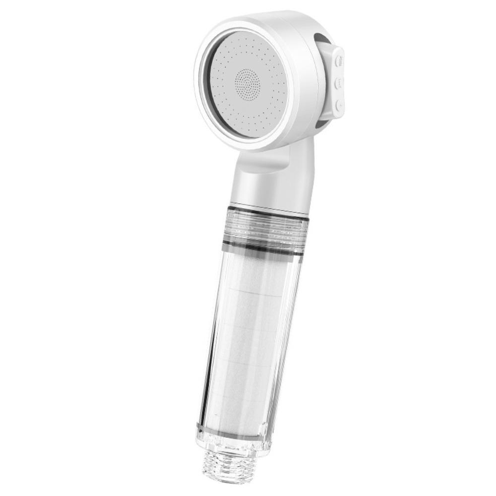 

Detachable Shower Head 3 Modes Filtered Shower Head Portable Sprinkler Sprayer Hotel белый
