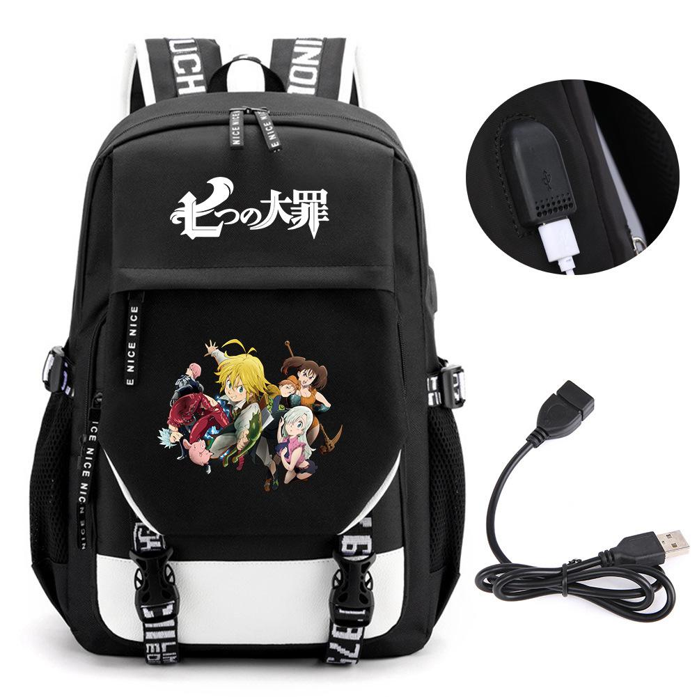 

Animation Seven Deadly Sins Backpack Casual Backpack Student School Bag Men S And Women S Printed Computer Bag Travel Bag School bag