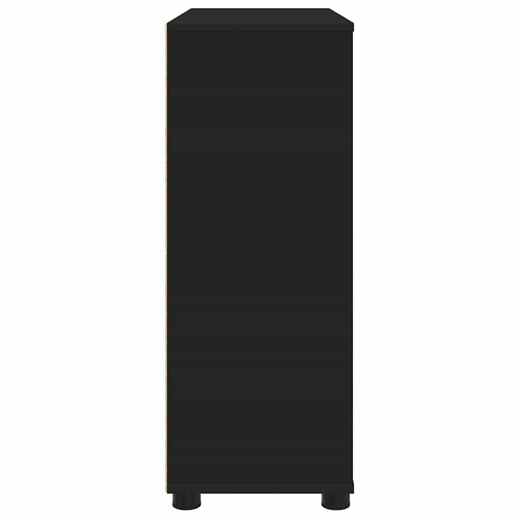 Storage Cabinet Black 80 x 31 x 81 cm Particleboard
