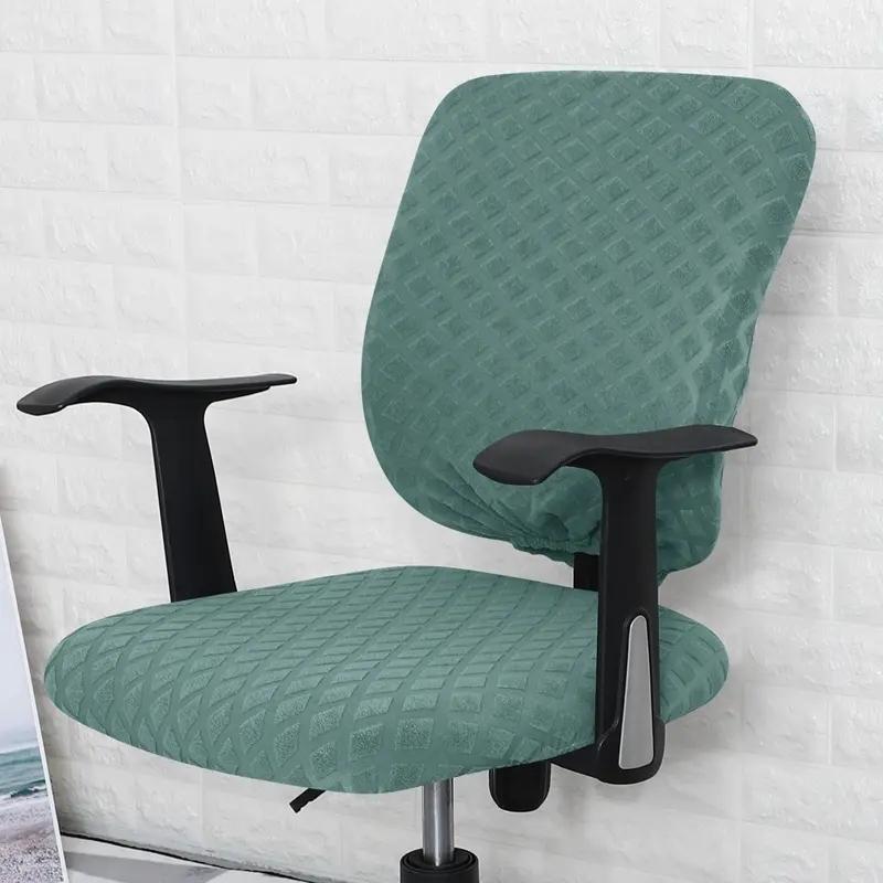 Office Chair Cover Universal Rotating Chair Slipcovers Water Resistant Stretch Removable Protector Computer Chair Seat Cover