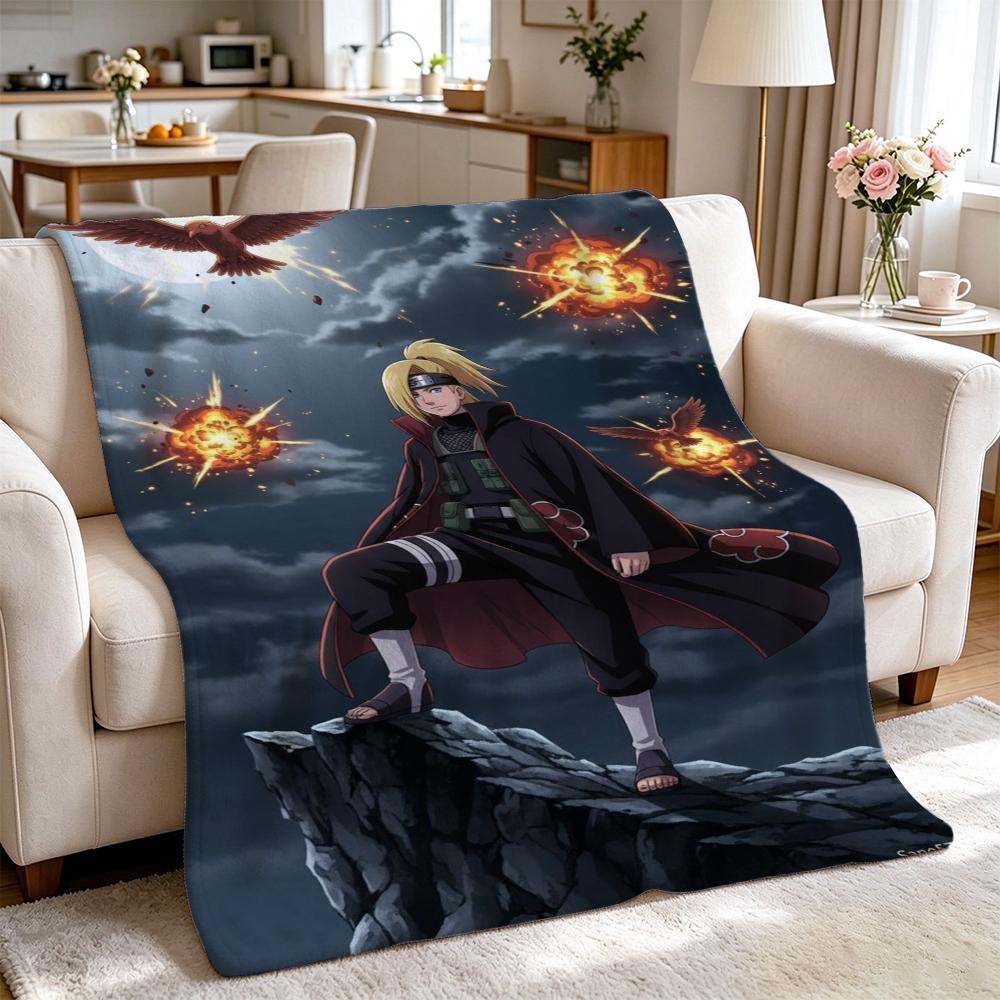 Six Paths Pain Cartoon Printed Blanket Allseason Fleece Blanket For Bedroom Sofa Bed Home Decor Memorial Gift