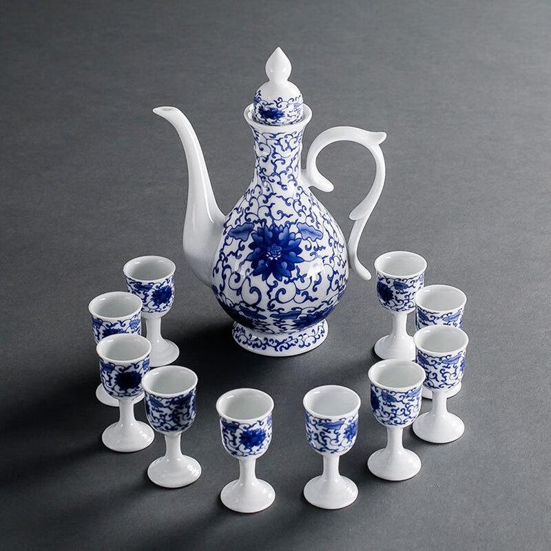 Китайский дворцовый ретро керамический ликерный набор