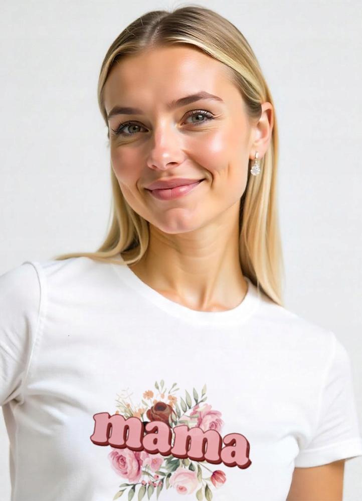 Geschenk für Mama Tailliertes Damen-T-Shirt 100% Baumwolle Atmungsaktiv Geschenke