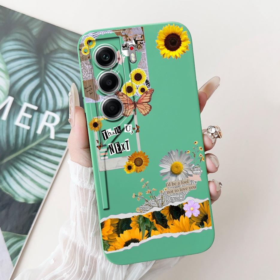 For Tecno Camon 40 Pro 4G Case CM6 Luxury Art Painted Cover Shockproof Phone Case For Tecno Camon40 Camon 40 Pro CM7 Soft Fundas