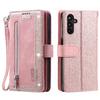 For Samsung Galaxy A05s 4G Cell Phone Case 9 Card Slots Phone Cover Zipper Leather Wallet