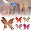 3D Design Wedding Decor Colorful Butterflies 55cm Length Butterfly Decor Handmade Craft Large-scale Veil Simulated Flowers