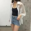 Women's Thin Loose Female Chiffon Sun Protection Clothing Cardigan Shawl Women's Shirt