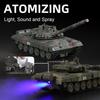 1:32 Scale T-90 Leopard2 M4 Main Battle Tank Model Toy Sound Light Tiger Heavy Tanks Spray Military Vehicle Models for Kid Gifts