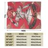 Kasane Teto Blanket Anime Vtuber Wool Awesome Warm Throw Blanket for Chair Covering Sofa Spring Autumn