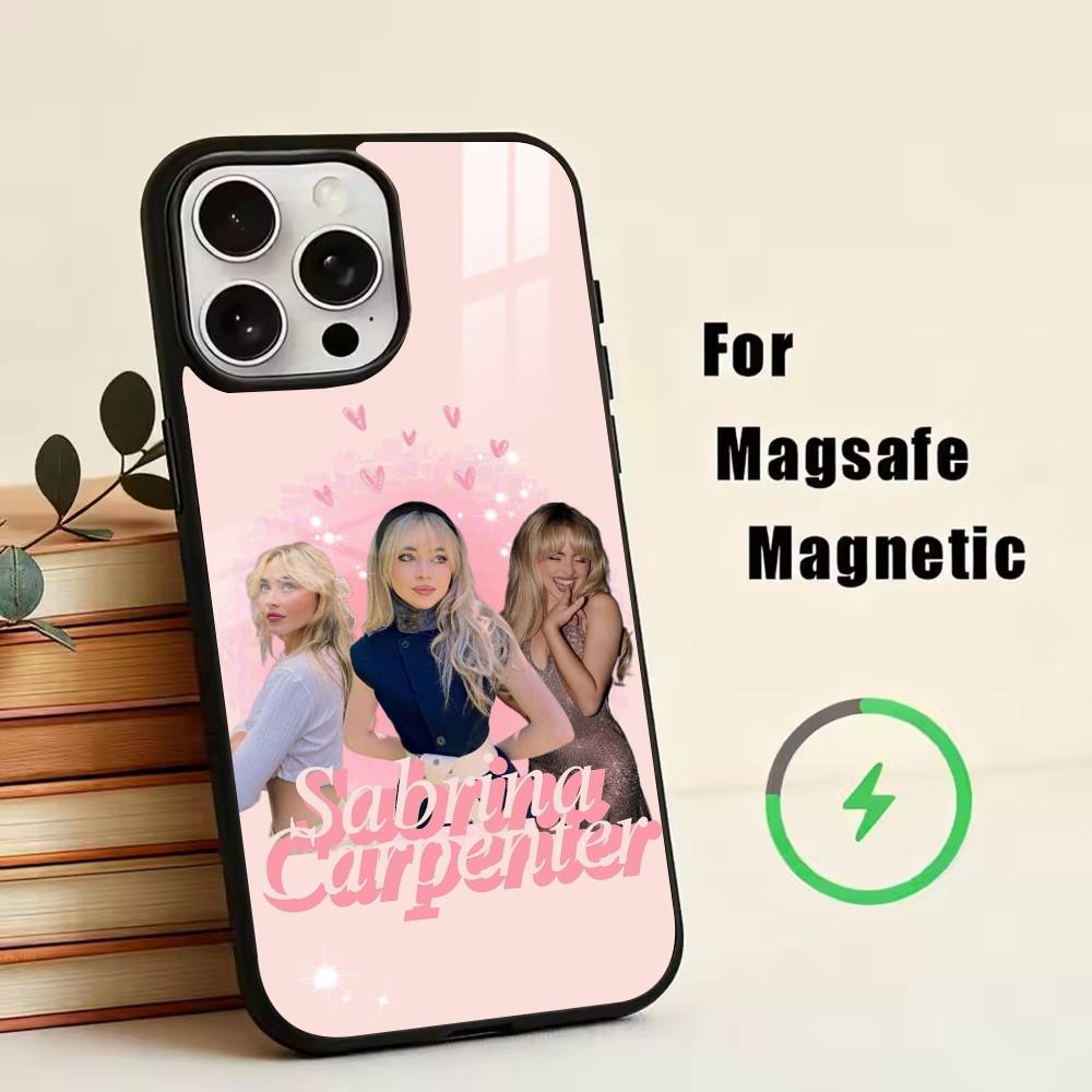 edgy girl S-Sabrina Carpenter Phone Case For iPhone17,16,15,14,13,12,11 Plus,Pro Magnetic For Magsafe Wireless Charging
