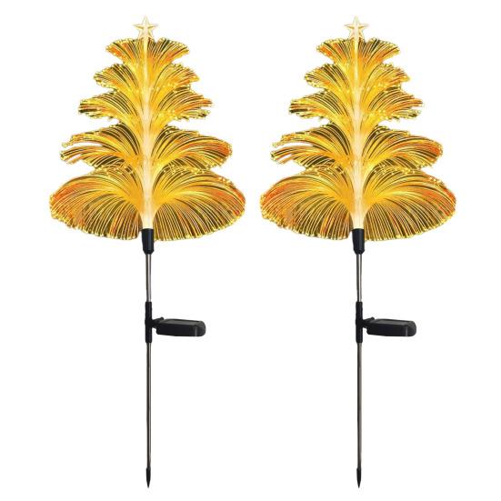 

2 шт. водонепроницаемые солнечные елки в виде медуз рождественские термостойкие фонари IP65 водонепроницаемые 7 цветов меняющие светодиодные фонари 2pcs