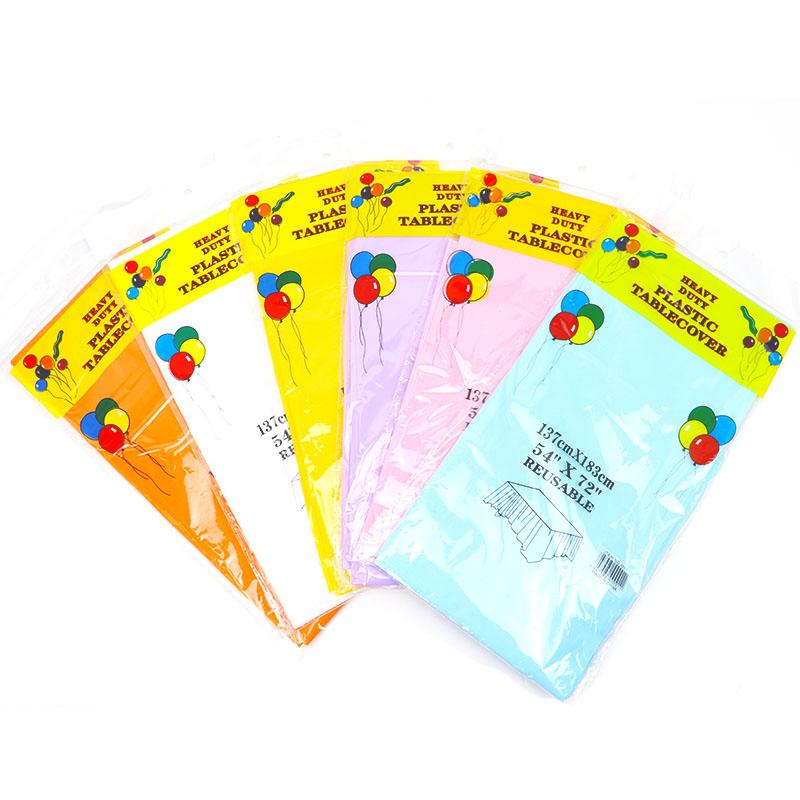 Environmentally Friendly Disposable Plastic Party Wedding Tablecloth Catering Meal Tableware Environmentally Party Tablecloths