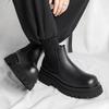 Men's Versatile Casual British Style Heightening Chelsea Boots, Paired with Trendy and Simple Ankle Boots for Outerwear.