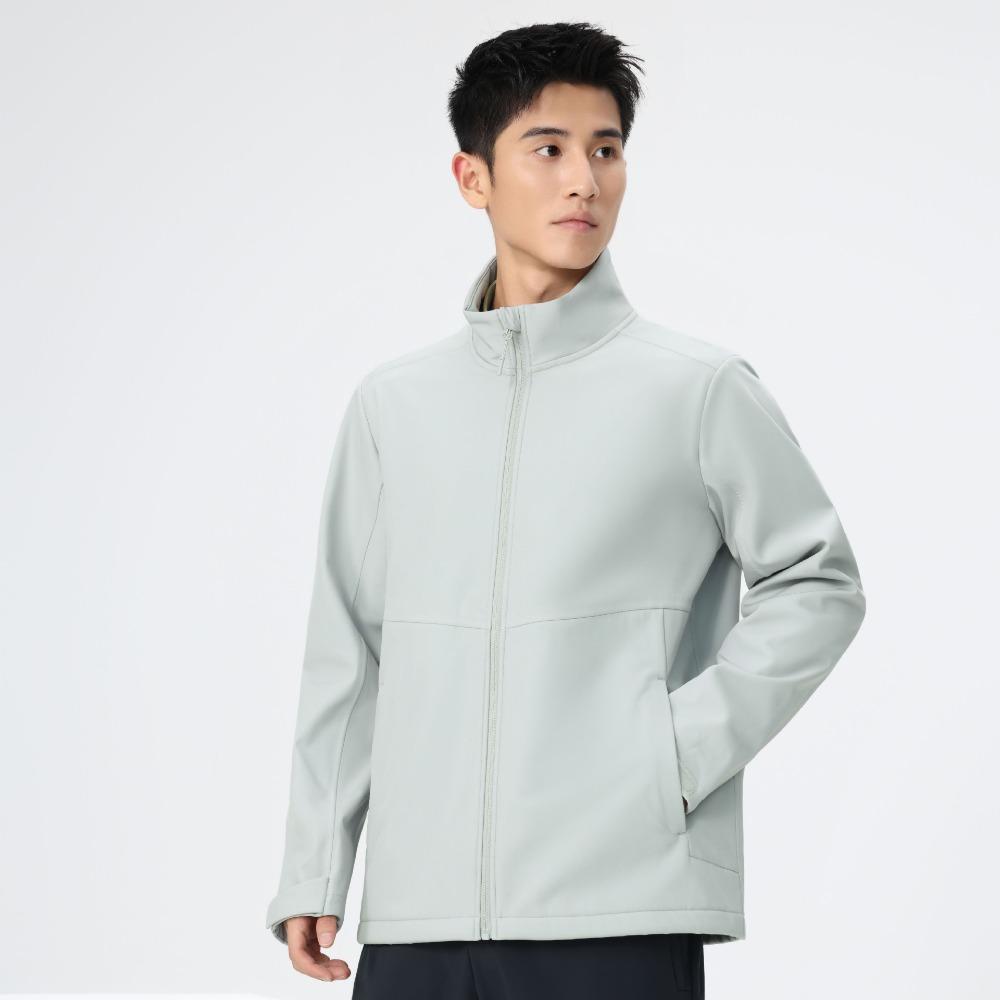 

Outdoor soft shell clothes women s fleece warm fleece jacket anti-static windproof waterproof stand-up collar jacket men s 4XL