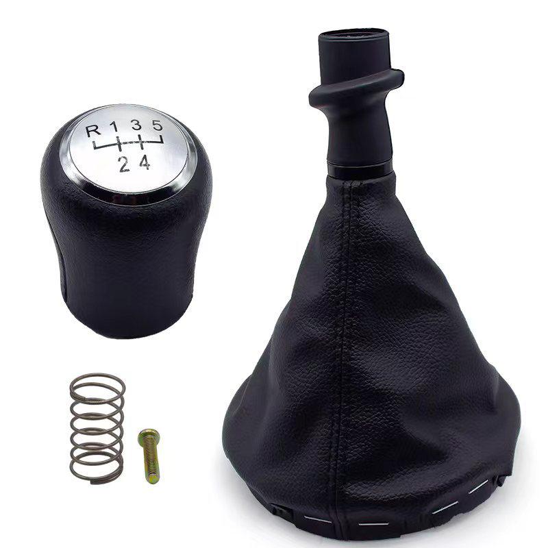 5/6 Speed Gear Shift Stick Knob For Volkswagen Transporter T5 2003-2011 Leather Boot Gearbox Lever Change Handle Car Accessories