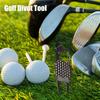 Golf Divot Repair Tool Portable Alloy Golf Repair Divot Tool Groove Cleaner Aid On-Course Club Bag Accessories For Men Boys