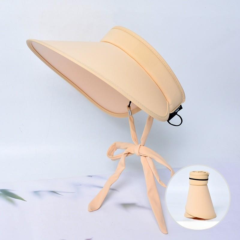 Ice Silk Sun Hat With Breathable Material And Bold Letter Details For Outdoor Activities