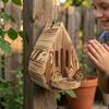 Teardrop Shaped Hanging Butterfly Feeder Natural Shelter Butterfly Habitat Shelter  Patio Decor