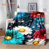 Nordic 3D Daisy Flower Soft Plush Blanket,Flannel Blanket Throw Blanket for Living Room Bedroom Bed Sofa Picnic Cover Bettdecke