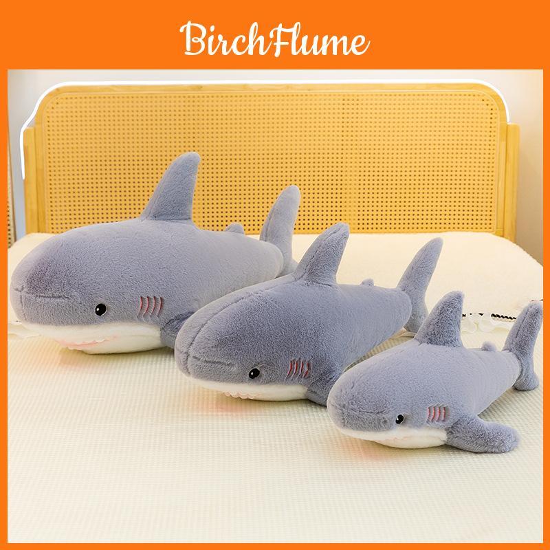 Cute Shark Plush Pillow Toy With Cartoon Design For Kids And Giftgiving