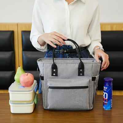Lunchpaket mit großer Kapazität, Thermo-Lebensmitteltasche, wasserdichtes Oxford-Gewebe, isolierte Bento-Taschen für die Arbeit, Picknick, tragbare Umhängetaschen