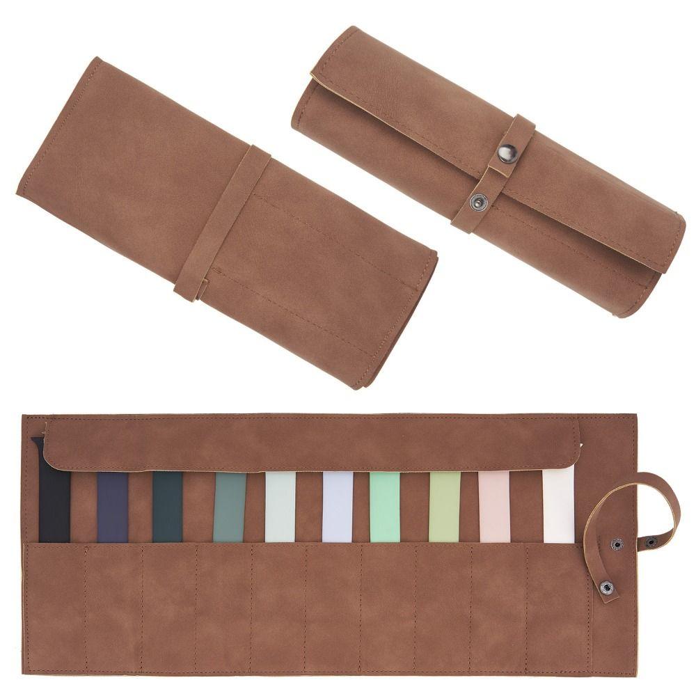 Matte Leather Watch Organizer Case Lightweight Watch Band Case Watchband Pouch  Watch Accessories