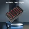 Multi-port Charger 100W Anti-corrosive Automatic Recognition Intelligent Cooling UK Plug 10/15/20/25/30 Ports