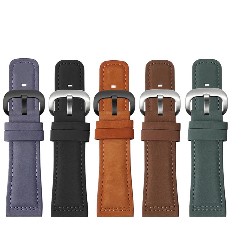Uhrenarmband aus echtem Leder für Herrenuhrenarmband Sevenfriday Q203 M203 P1 P2 S2 M2 Q2 03 01 02 Braun blau Rindsleder 28mm