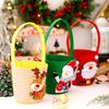 Christmas Candy Gift Bag Cartoon Design Festive Bucket for Kids Holiday Decoration/Party Atmosphere/Home Decor