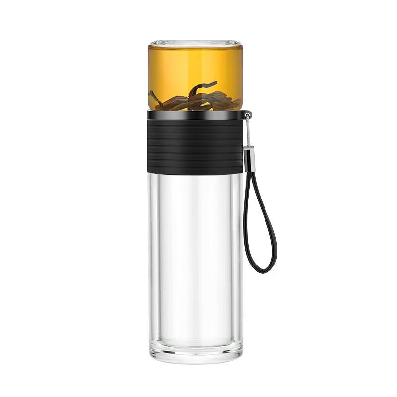 Shangming Double-Layer Glass Tea Infuser Bottle