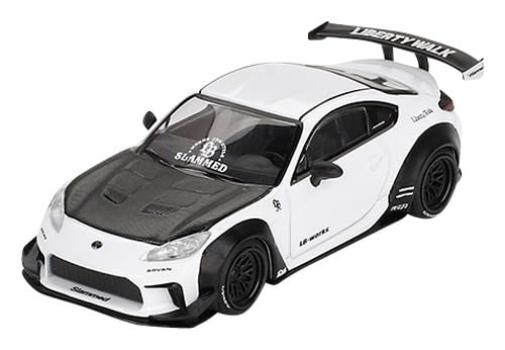 

MINI GT Toyota GR86 White Completed Product 1/64 LBNation (Right Handle)