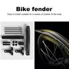 Front Rear Tire Mud Guards Strong Toughness Cycling Mud Flaps Lightweight Front & Rear Mudguard for Front Rear Wheels Below 50mm
