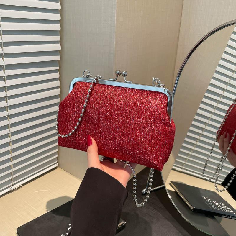 Sequined Versatile Cheongsam Bag 2025 New Pearl Handbag Mini Chain Messenger Versatile Cosmetic Bag Women
