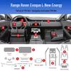 Pellicola Protettiva Interna Compatibile per Land Rover Range Rover Evoque 2021-2026, inclusi Adesivi per Schermo, Leva del Cambio e Console Centrale.