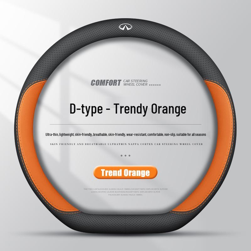 Leather Steering Wheel Cover for Infiniti QX60, QX50, QX80, Q50L, QX55, FXG Series Cars